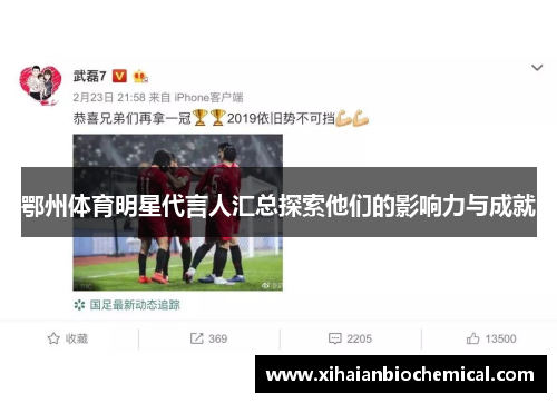 鄂州体育明星代言人汇总探索他们的影响力与成就